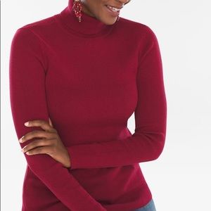 Chico’s maroon turtleneck sweater